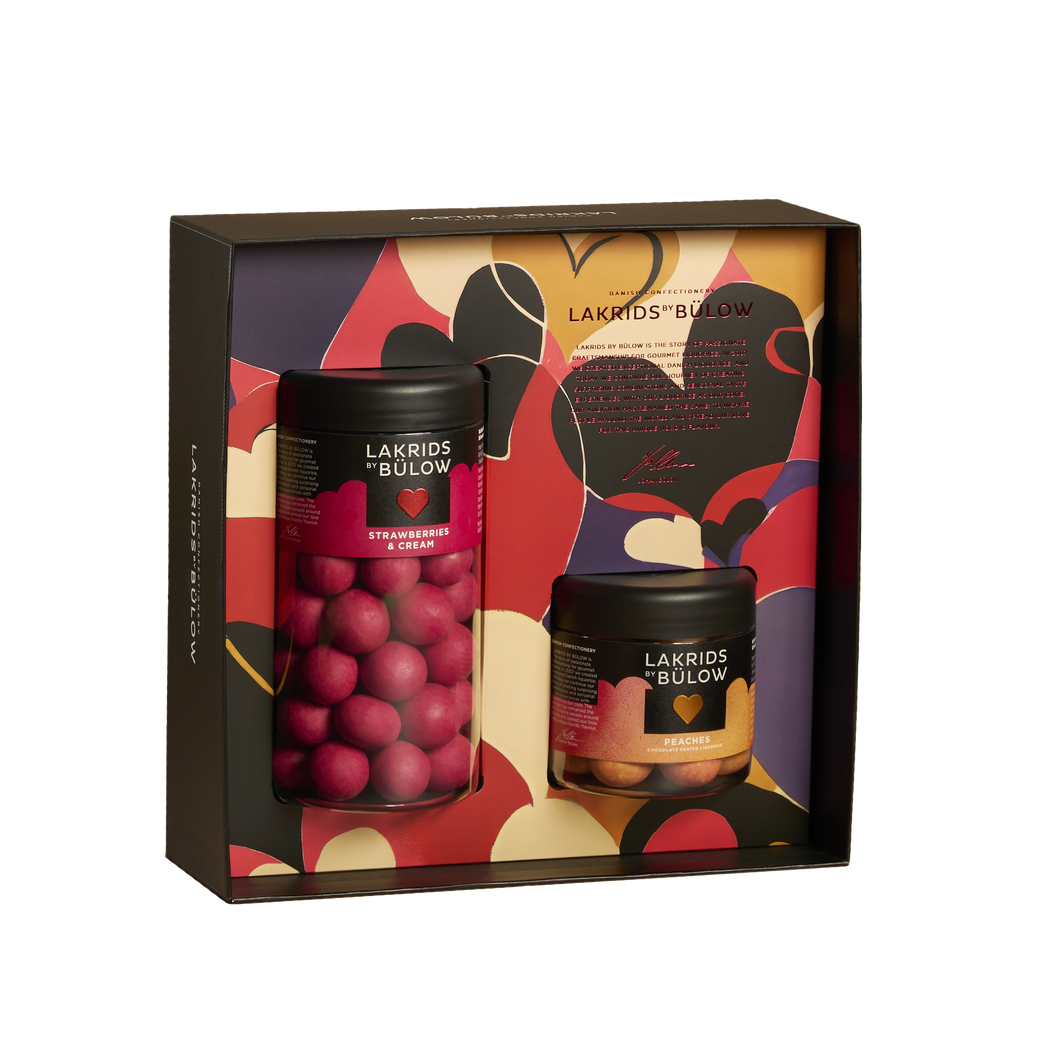 LOVE GIFT BOX STRAWBERRY & CREAM + PEACHES | 420G